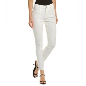 Paige High Rise White Ankle Jeans